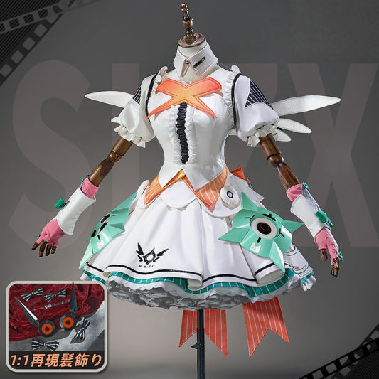 【Azuiblc】ゼンゼロ アリア コスプレ コスプレ衣装 天使の輪 翼 ヘッドホン付き 3Dプリント 妄想エンジェル コスチュームセット cosplay