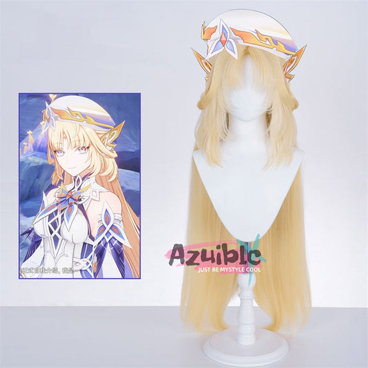Azuiblc　原神　ニコリヤン　魔女会　100cm　コスプレ　ウィッグ　鬘　ナド・クライ編　イベント - Azuiblc