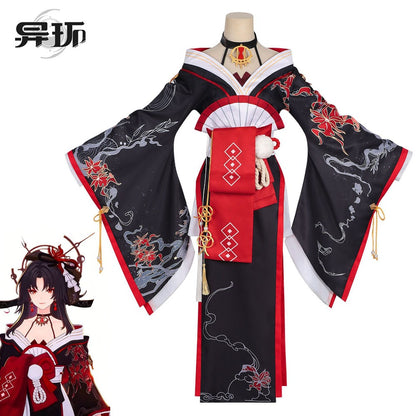 Azuiblc NTE Hotori Cosplay Costume Event Neverness to Everness Fancy Dress Print Halloween Stage Outfit