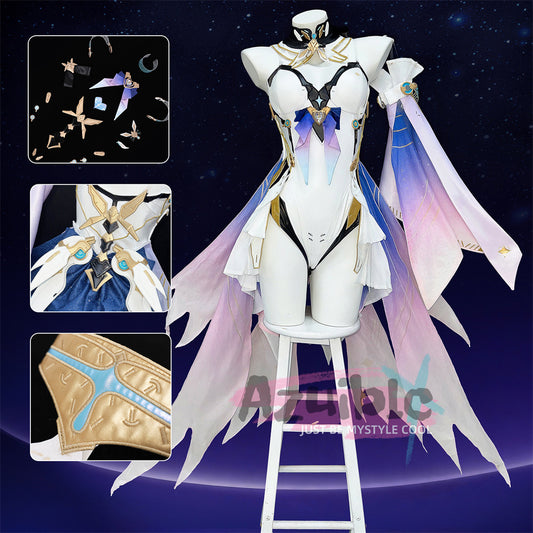 Azuiblc Wuthering Waves Aalto Cosplay Costume Dress Event Wig + Boots + Weapon Model Options Available