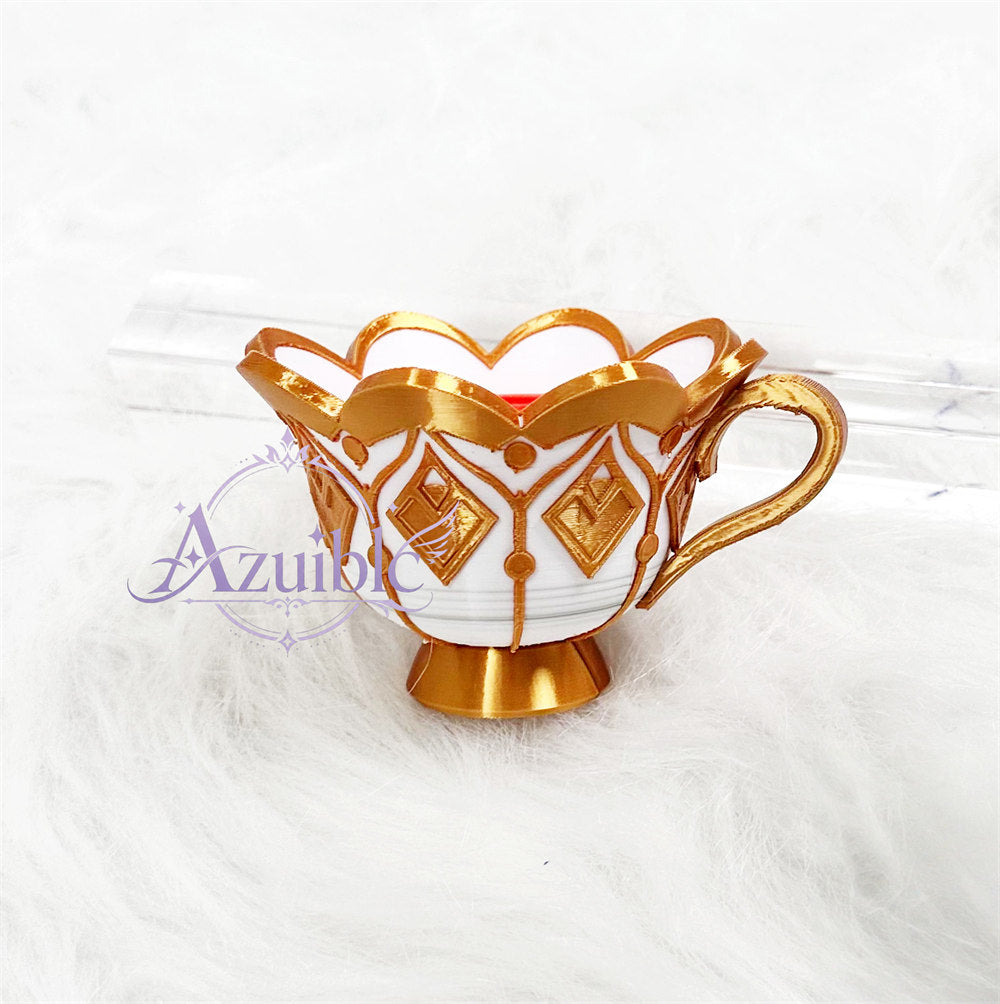 Azuiblc Genshin Impact Sandrone Teacup Cosplay Prop Marionette Accessory Tea Party Props Moe Goods for Photography