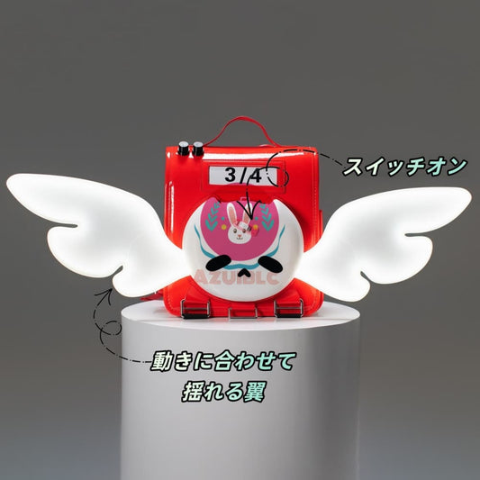 【Azuiblc】Zenless Zone Zero Chinatsu Tea Time Bag, Luminous, Wings Flutter, Cosplay Prop, Accessories, Speaker Support, Backpack, Cosplay, Stage, Event