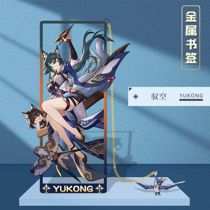Azuiblc 崩壊スターレイル 　アナイクス　栞　9cm　キャストリス　ヒアンシー　サフェル　金属製　おもちゃ　萌えグッズ - Azuiblc