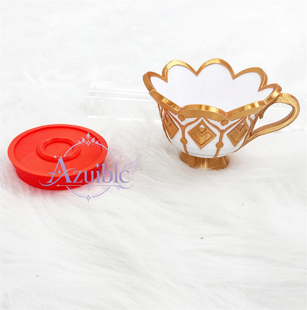 Azuiblc Genshin Impact Sandrone Teacup Cosplay Prop Marionette Accessory Tea Party Props Moe Goods for Photography