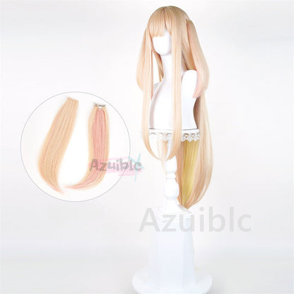 Azuiblc　超かぐや姫　かぐや ウィッグ　カツラ　120cm　コスプレ道具　鬘