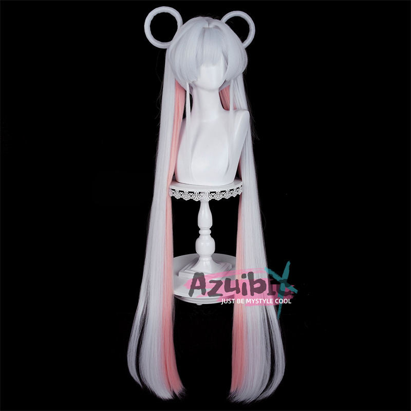 Azuiblc　超かぐや姫！ 月見ヤチヨ 　鬘　コスプレ道具　イベント　かつら　110㎝　自然感　ウィッグ - Azuiblc