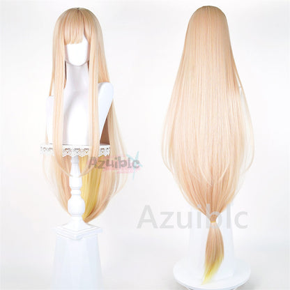 Azuiblc　超かぐや姫　かぐや ウィッグ　カツラ　120cm　コスプレ道具　鬘
