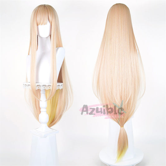 Azuiblc　超かぐや姫！ かぐや　ウィッグ　120cm　wig　鬘 コスチューム　 ウサギ耳ヘアスタイルパーツ  耐熱 コスプレ - Azuiblc