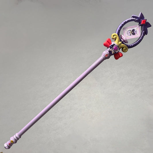 Azuiblc Detective Precure Cure Arcana Shadow Cosplay Prop Ruruka Moria Motif Weapon PLA Material 130cm