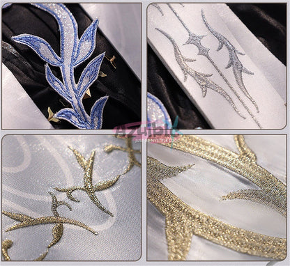 Azuiblc Wuthering Waves Cartheya Cosplay with Metal Parts Fleur-de-lis Cartethyia Cosplay Halloween