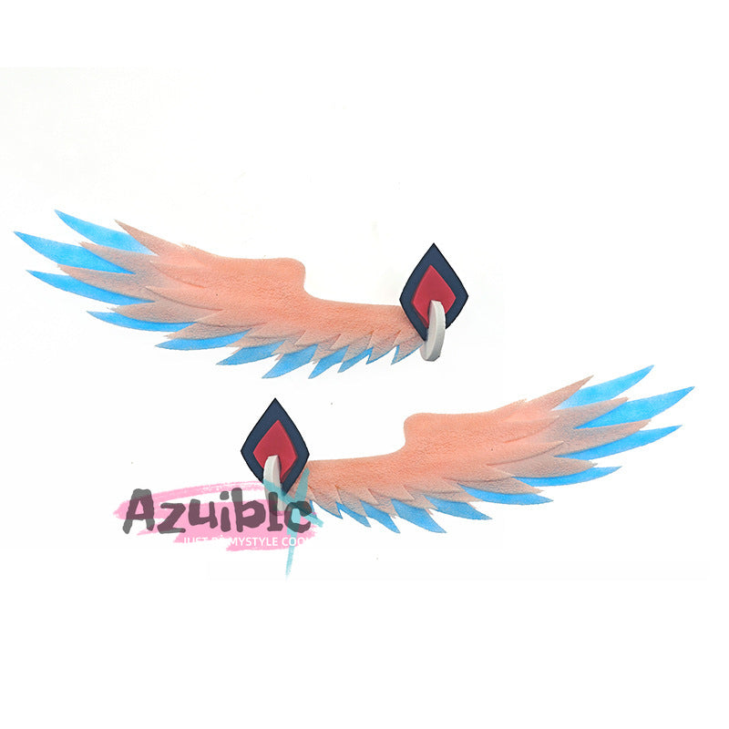 Azuiblc　原神　リンネア　ヘアアクセ　髪飾　羽飾　萌えグッズ　イベントハロウィン　コスプレ小道具