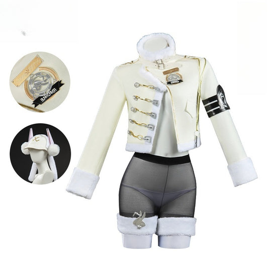 Azuiblc Goddess of Victory: NIKKE Blanc White Rabbit Cosplay Costume NIKKE Fancy Dress