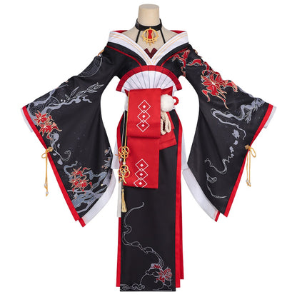 Azuiblc NTE Hotori Cosplay Costume Event Neverness to Everness Fancy Dress Print Halloween Stage Outfit