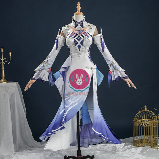 [Azuiblc] Genshin Impact Nicole Reeyn Cosplay Costume 3D Printed Code N Cosplay Set for Stage Events (Wig Optional)