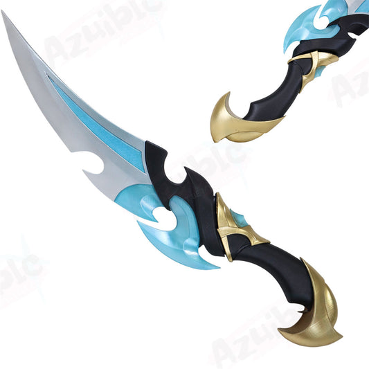 Azuiblc Genshin Impact Lohen's Motif Weapon, 40cm, Cosplay Prop, Dagger Knife, PLA Material, Event, Halloween