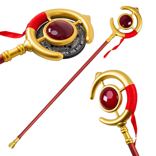 Azuiblc 葬送のフリーレン 法杖　1：1レプリカ　合金製　武器レプリカ　2.65Kg　151cm　本格　アクセサリー　コスプレ道具　魔法道具　武器 - Azuiblc