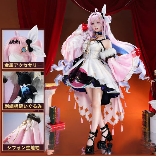 【Azuiblc】Wuthering Waves Denia Cosplay Costume, Metal Accessories, Stage Event, Wig Available