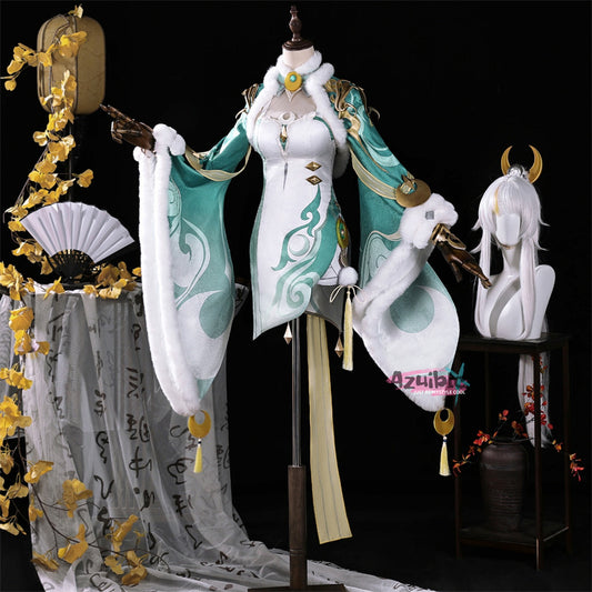 Azuiblc　原神　茲白　コスプレ衣装　3d樹脂パーツ 緑色　可愛い　ふわふわ　コスチューム - Azuiblc