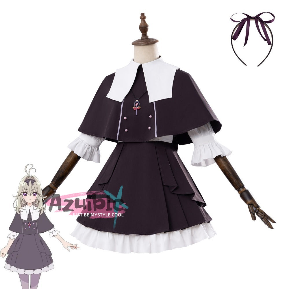 Azuiblc Detective Precure! Tan Puri Ruruka Moriya Cosplay Cure Arcana Shadow Cosplay Costume One-Piece Dress Daily Wear