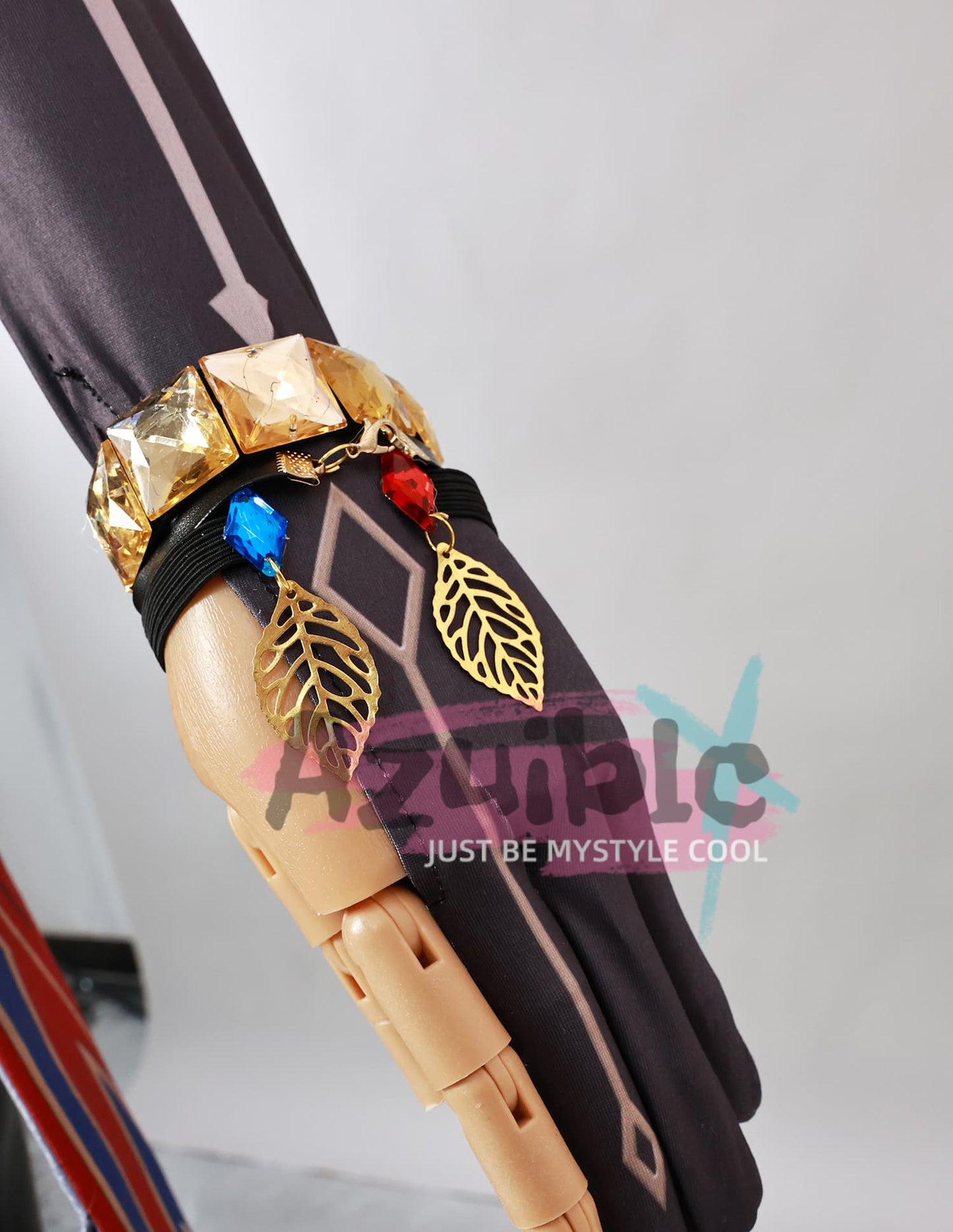 Azuiblc　原神 チャスカ コスプレ衣装　高級コス衣装セット｜神の眼+腕飾り+帽子 豪華付属品 完全再現 コスプレ/コレクション向け - Azuiblc