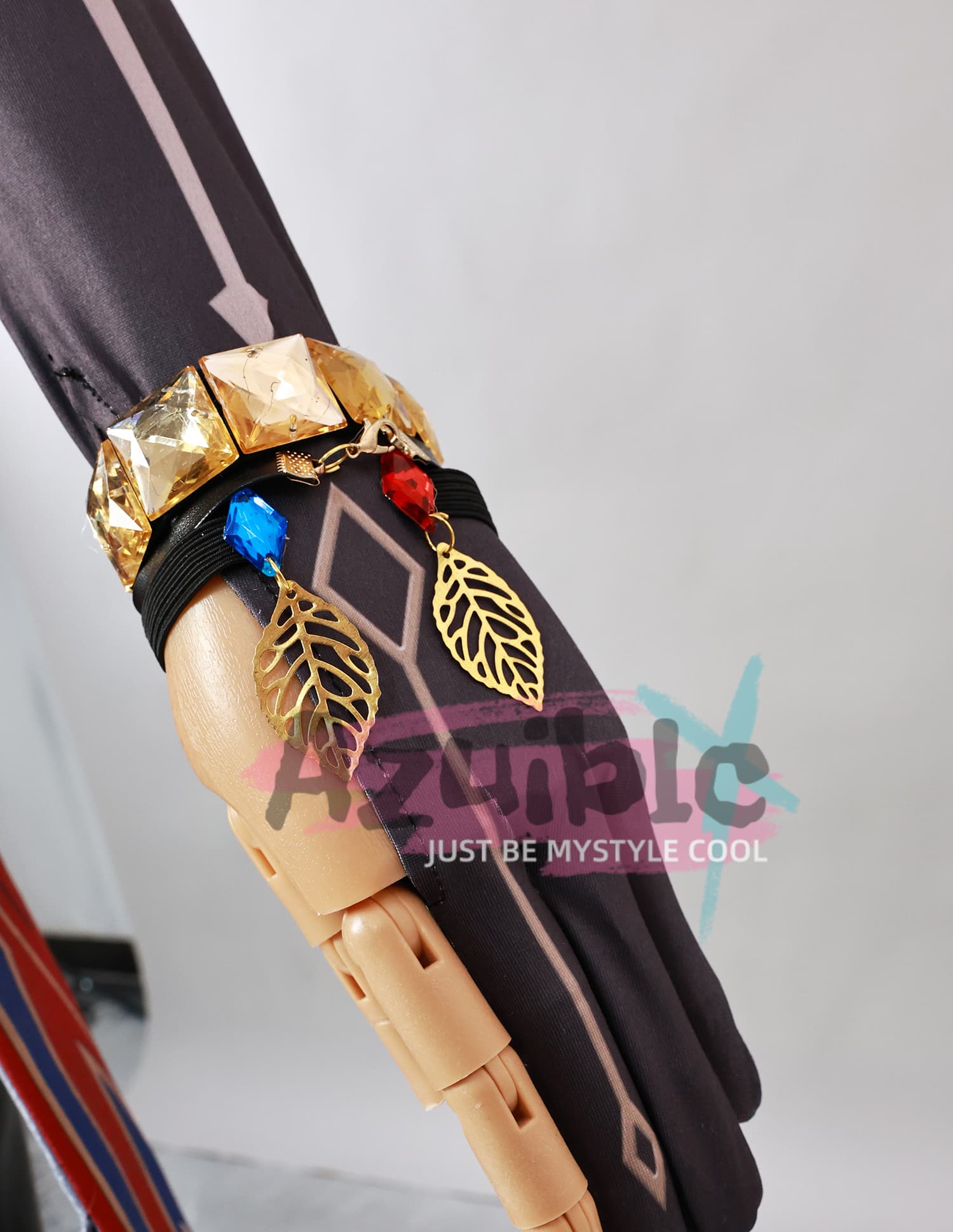Azuiblc　原神 チャスカ コスプレ衣装　高級コス衣装セット｜神の眼+腕飾り+帽子 豪華付属品 完全再現 コスプレ/コレクション向け - Azuiblc