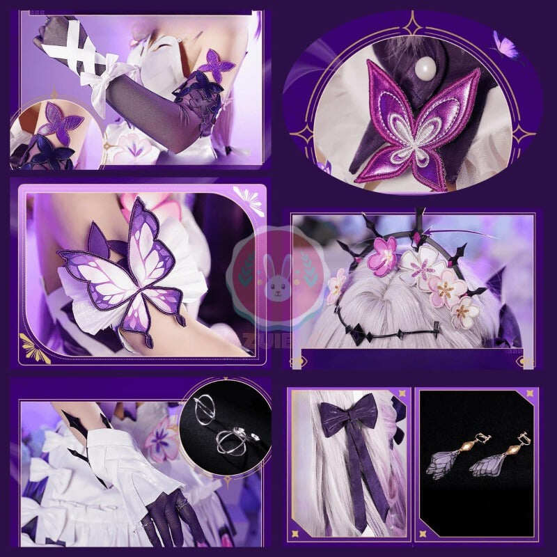 Azuiblc 崩壊 スターレイル キャストリス  コスプレ衣装 コスチュームセット 髪飾り付きグッズ おしゃれ アニメ cosplay 撮影 イベント - Azuiblc