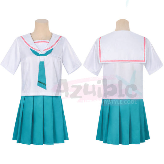 Azuiblc　超かぐや姫！ 酒寄 彩葉 JK服　セーラー服　コスプレ衣装　スカートセット　高校服　さかより いろは　イベント・文化祭対応 - Azuiblc