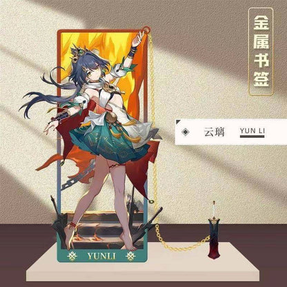 Azuiblc 崩壊スターレイル 　アナイクス　栞　9cm　キャストリス　ヒアンシー　サフェル　金属製　おもちゃ　萌えグッズ - Azuiblc