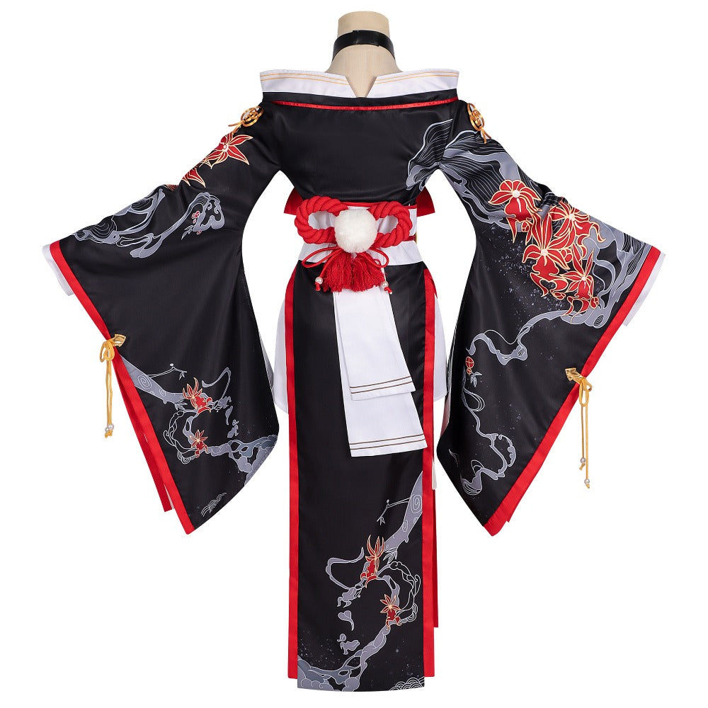 Azuiblc NTE Hotori Cosplay Costume Event Neverness to Everness Fancy Dress Print Halloween Stage Outfit