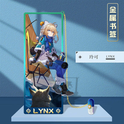 Azuiblc 崩壊スターレイル 　アナイクス　栞　9cm　キャストリス　ヒアンシー　サフェル　金属製　おもちゃ　萌えグッズ - Azuiblc