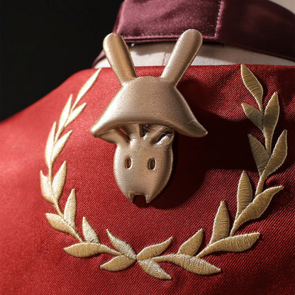 Azuiblc　崩壊スターレイル 火花 コスプレ衣装　ドレス　3d樹脂製パーツ　仮面の愚者 コスチューム　ぬいぐるみ付 - Azuiblc