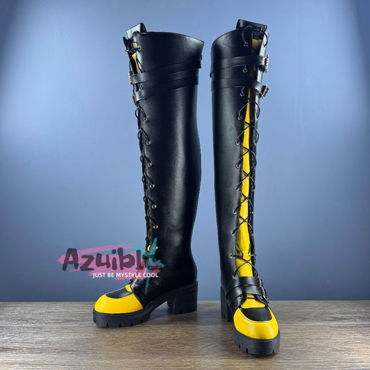 Azuiblc Identity V SRE Squad Dream Witch Boots Cosplay Prop Identity V STAGE Shoes SRE.PATRICIA Long Boots Footwear Event Halloween