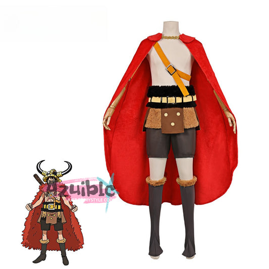 Azuiblc ONE PIECE Elbaf Arc Luffy Cosplay Costume Elbaf Halloween Costume Halloween