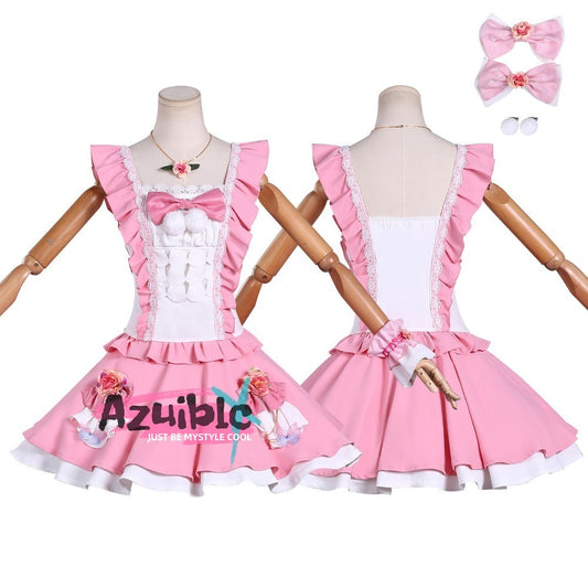 Azuiblc Aikatsu! Design Mart Yume Nijino Cosplay Costume Stage Wear