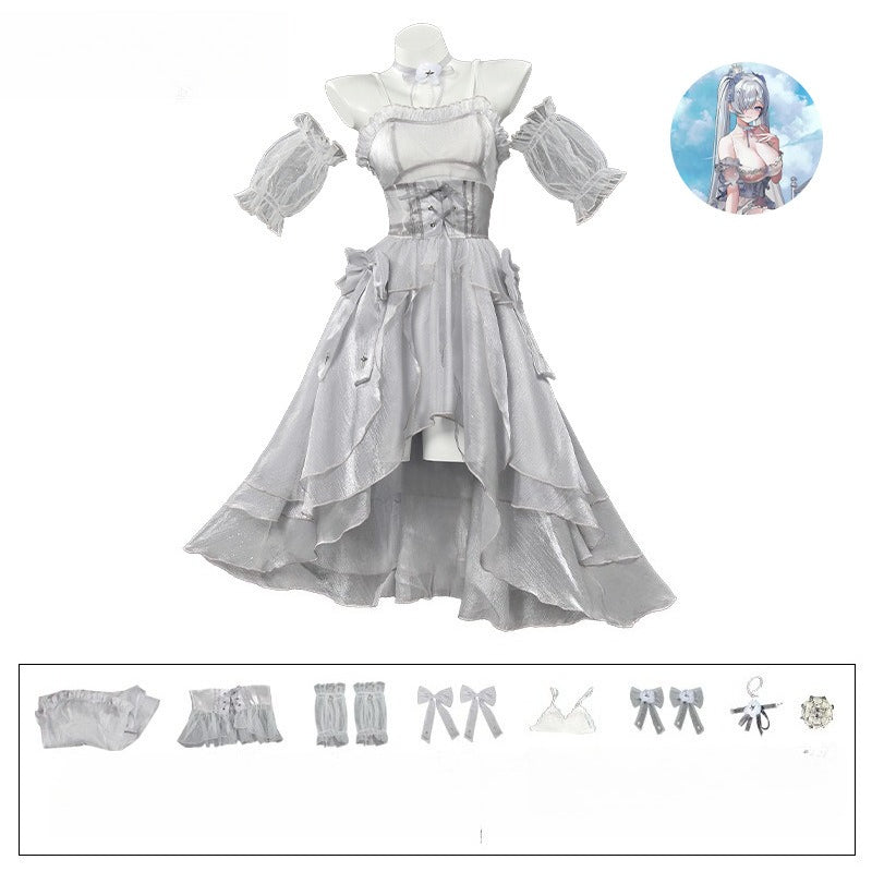 Azuiblc NIKKE Goddess of Victory: Nikke Cinderella Cosplay Costume Dress for Events and Parties