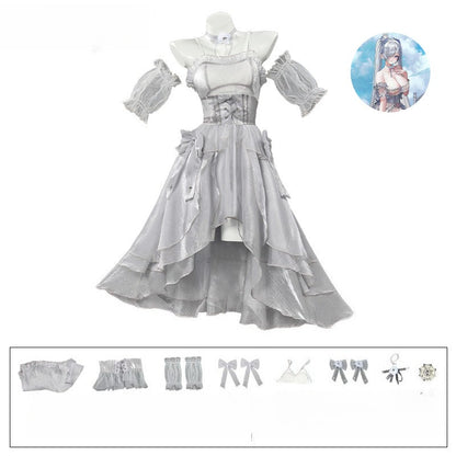 Azuiblc NIKKE Goddess of Victory: Nikke Cinderella Cosplay Costume Dress for Events and Parties