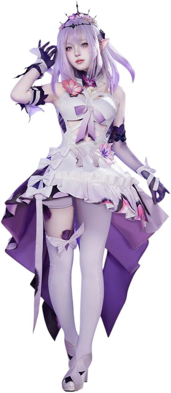 Azuiblc 崩壊 スターレイル キャストリス  コスプレ衣装 コスチュームセット 髪飾り付きグッズ おしゃれ アニメ cosplay 撮影 イベント - Azuiblc