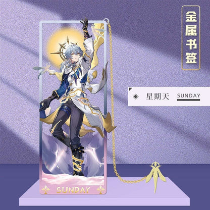 Azuiblc 崩壊スターレイル 　アナイクス　栞　9cm　キャストリス　ヒアンシー　サフェル　金属製　おもちゃ　萌えグッズ - Azuiblc