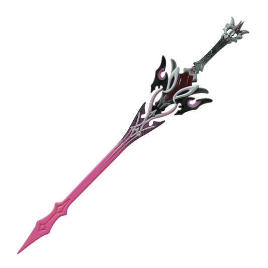 Azuiblc Genshin Impact Durin Black Eclipse Cosplay Prop - Motif Weapon One-Handed Sword 118cm Replica for Photography, Wood + PVC, Costume