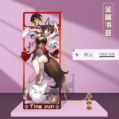 Azuiblc 崩壊スターレイル 　アナイクス　栞　9cm　キャストリス　ヒアンシー　サフェル　金属製　おもちゃ　萌えグッズ - Azuiblc