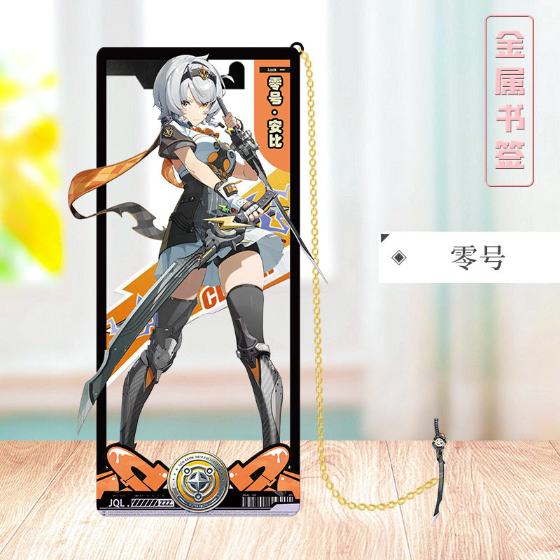 Azuiblc ゼンレスゾーンゼロ 栞　ビビアン　トリガー　0号アンビー　金属製　お礼　邪兎屋　おもちゃ　ゼンゼロ／ZZZ　萌えグッズ - Azuiblc