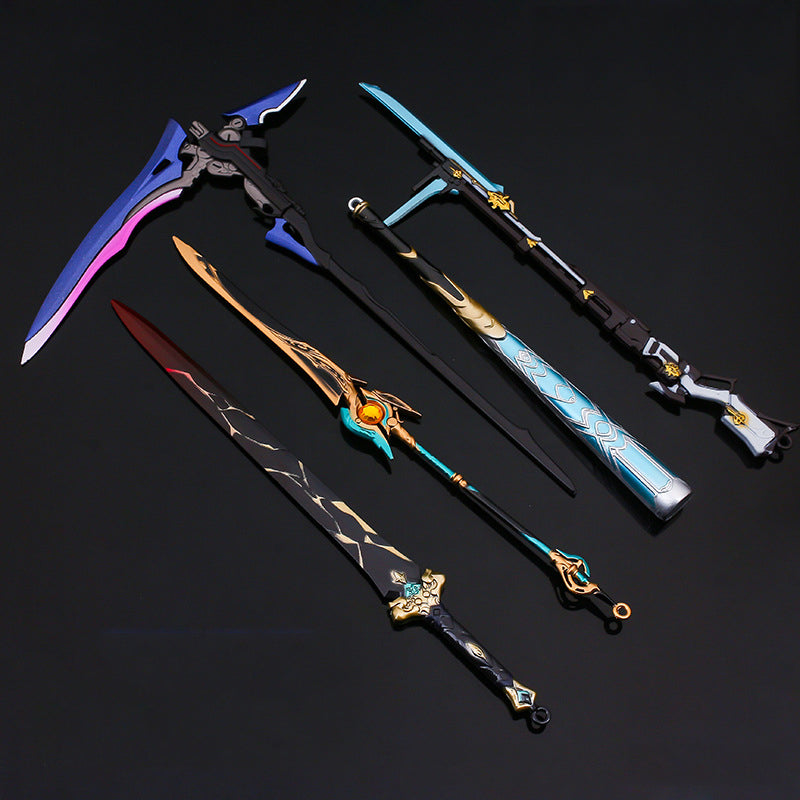Azuiblc  崩壊スターレイル ミニチュア　22cm　ダイキャスト製　アクセサリー　武器ファン　武器モデル　mini武器　 - Azuiblc