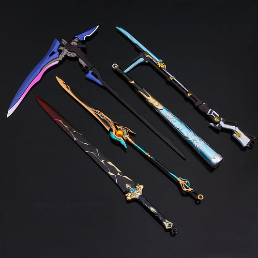 Azuiblc  崩壊スターレイル ミニチュア　22cm　ダイキャスト製　アクセサリー　武器ファン　武器モデル　mini武器　 - Azuiblc