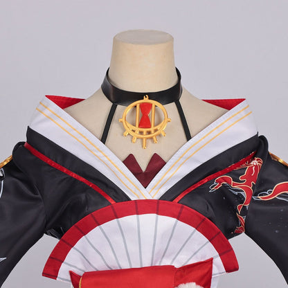 Azuiblc NTE Hotori Cosplay Costume Event Neverness to Everness Fancy Dress Print Halloween Stage Outfit