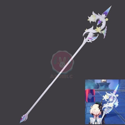 Azuiblc原神 げんしん ルミドゥースの挽歌 光る 槍 エミリエ PVC製 刀 長柄 モチーフ 武器 コスプレ道具 Cosplay 道具 190cm グッズ コスプレ小物 アニメ - Azuiblc