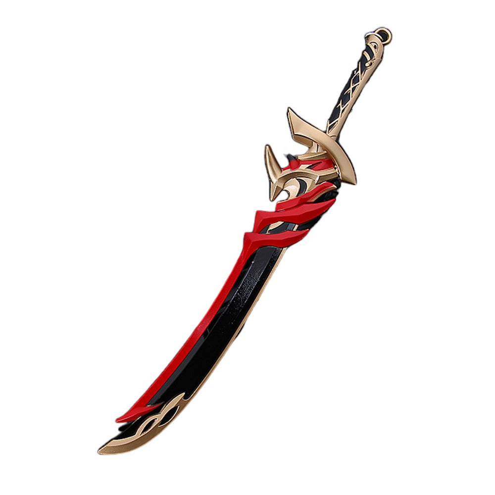 Azuiblc  　限定割引活動　原神　ミニチュア　22cm　ミニ武器　ダイキャスト製　おもちゃ　手遊び　武器ファン向け　装備品　キーホルダー - Azuiblc