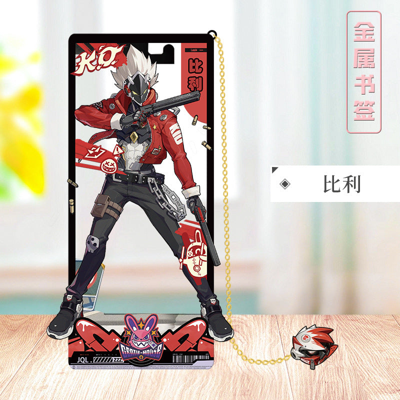 Azuiblc ゼンレスゾーンゼロ 栞　ビビアン　トリガー　0号アンビー　金属製　お礼　邪兎屋　おもちゃ　ゼンゼロ／ZZZ　萌えグッズ - Azuiblc