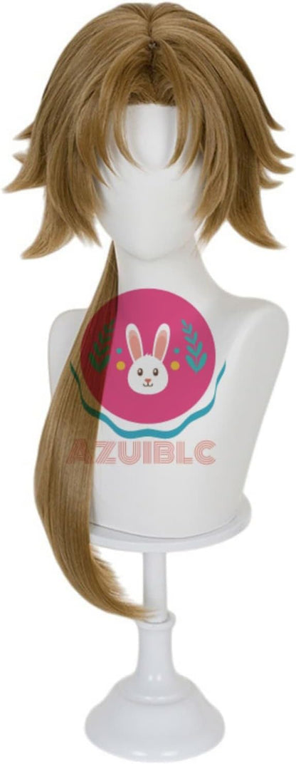 【Azuiblc】ゼンゼロ アリア コスプレ ウィッグ ピンク ツインテール 水色 グラデーション ネット付き 耐熱 かつら 鬘 コスプレ道具 小物