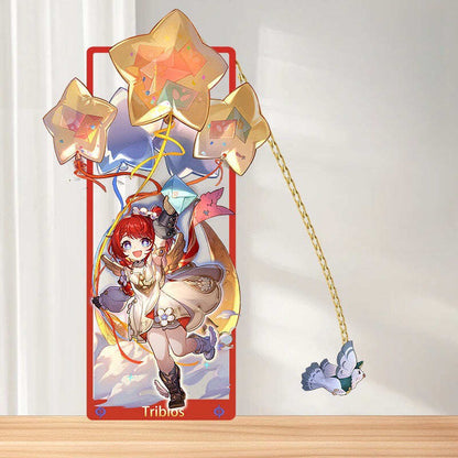 Azuiblc 崩壊スターレイル 　アナイクス　栞　9cm　キャストリス　ヒアンシー　サフェル　金属製　おもちゃ　萌えグッズ - Azuiblc