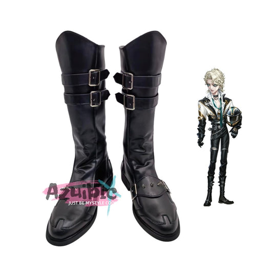 Azuiblc Identity V SRE Squad Knight Shoes Boots IdentityV SRE.RICHARD Cosplay Prop Event Halloween